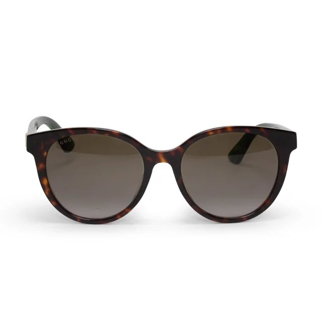 Gucci GG Web Round Sunglasses in Havana from Blue Spinach
