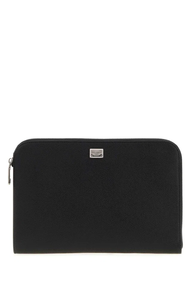 Dolce & Gabbana Sicily Wallet — Black in Black Calfskin from HEWI