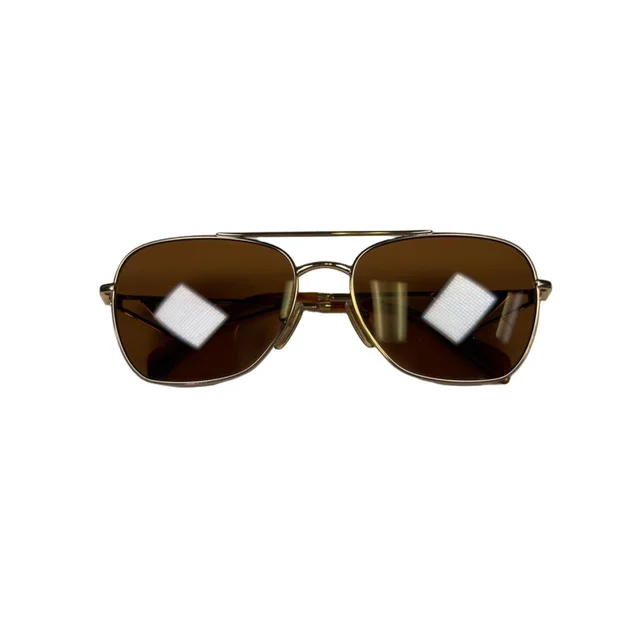 Prada Women's Gold-Tone Metal Frame W/ Dark Brown Lenses Sunglasses in gold|brown|red from Poshmark