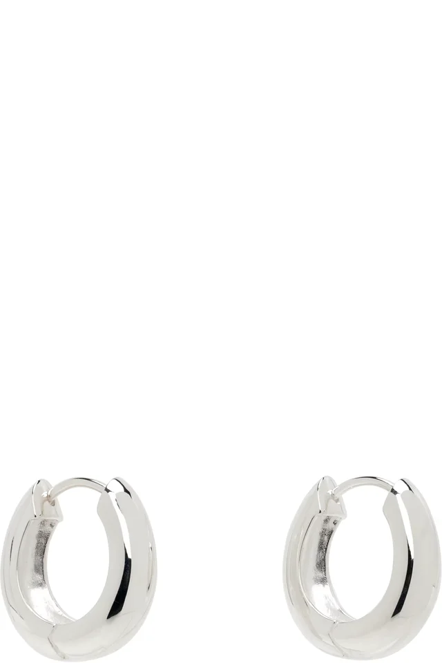 Sophie Buhai Slim Hinged Hoop Earrings, photo 2 of 3 from SSENSE