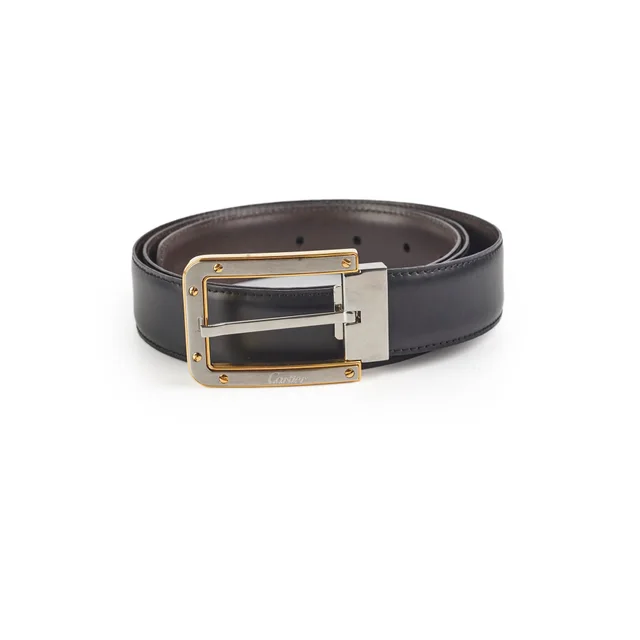 Cartier Belt Black in Black Leather from The Purse Affair