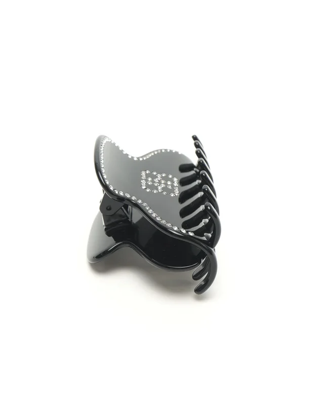 Balenciaga Holli BB Rhinestone Hair Clip in Resin from A Retro Tale, photo 4 of 6