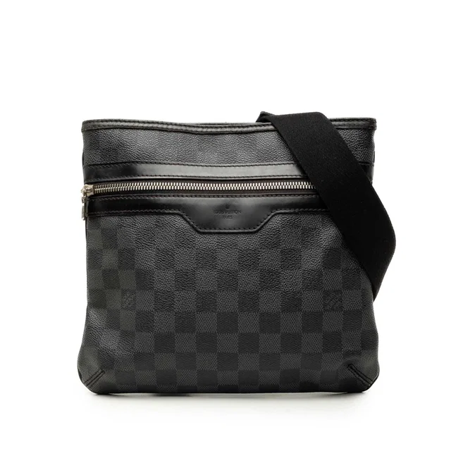 Black Louis Vuitton Damier Graphite Thomas Crossbody Bag in Black from Designer Revival