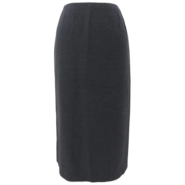 Hermès Martin Margiela Era Wool H-Button Skirt #38 Grey in Grey Wool from VINTAGE QOO TOKYO