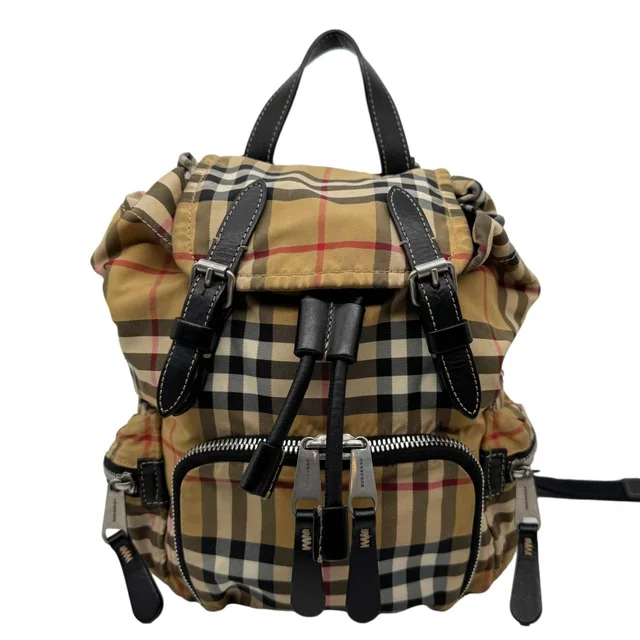 Burberry Rucksack Small Vintage Check Canvas Backpack Bag Beige in Beige Canvas from Dallas Designer Handbags