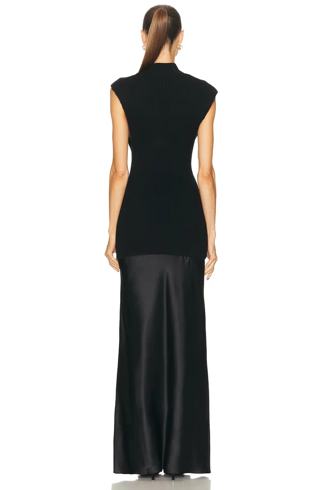 Christopher Esber Moulded Scarf Monument Dress in Black, photo 2 of 2 from FWRD