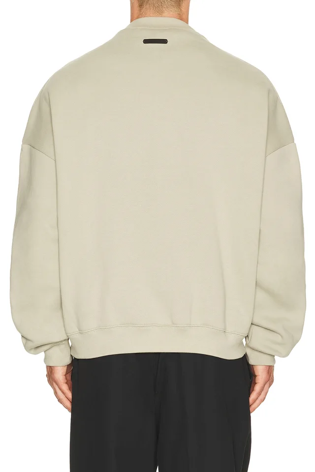 Fear of God ESSENTIALS Property Lounge Crewneck Sweatshirt in Seal, photo 2 of 5 from REVOLVE (Canada)