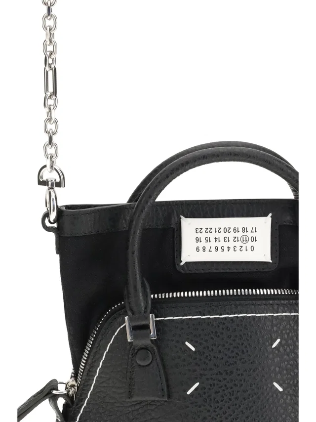 Maison Margiela 5ac Shoulder Bag — Black Calf Leather in Black Calfskin from HEWI