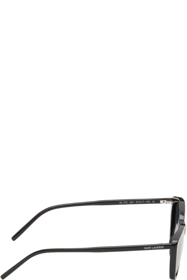 Saint Laurent Black SL 775 Sunglasses, photo 2 of 4 from SSENSE