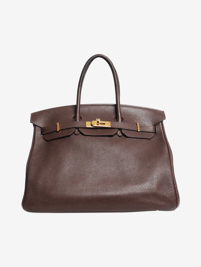 Hermès Chocolate 2008 Birkin 35 bag in Brown Togo leather from Sign of the Times