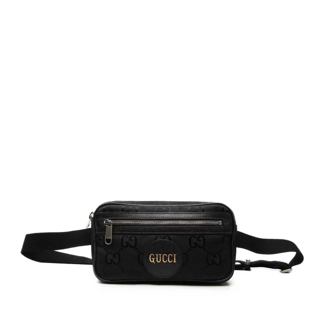 Black Gucci GG Nylon Off The Grid Belt Bag in Black Nylon from Designer Revival