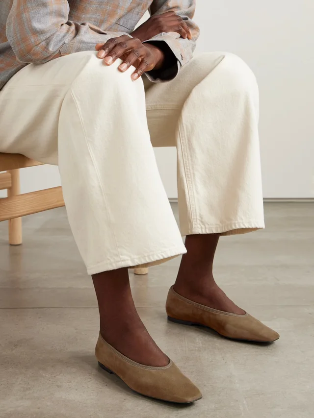 TOTEME Minimalist suede ballet flats, photo 2 of 2 from NET-A-PORTER (Canada)