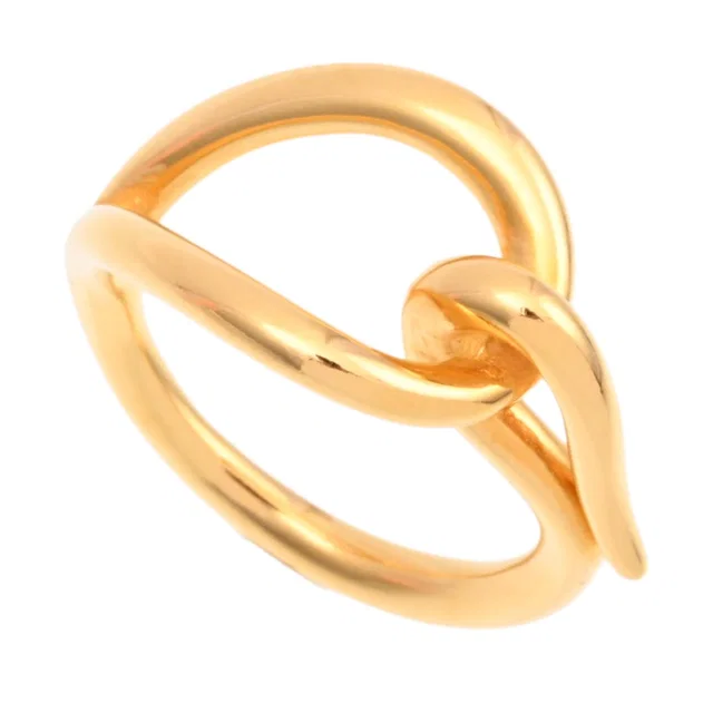 Hermès Jumbo Scarf Ring, Gold in Gold from VINTAGE QOO TOKYO