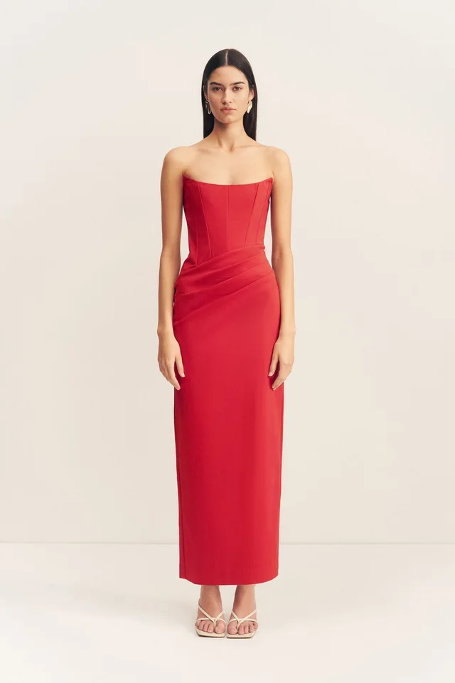 Shona Joy LANI CORSET MAXI DRESS - CHILLI from Shona Joy, photo 1 of 1