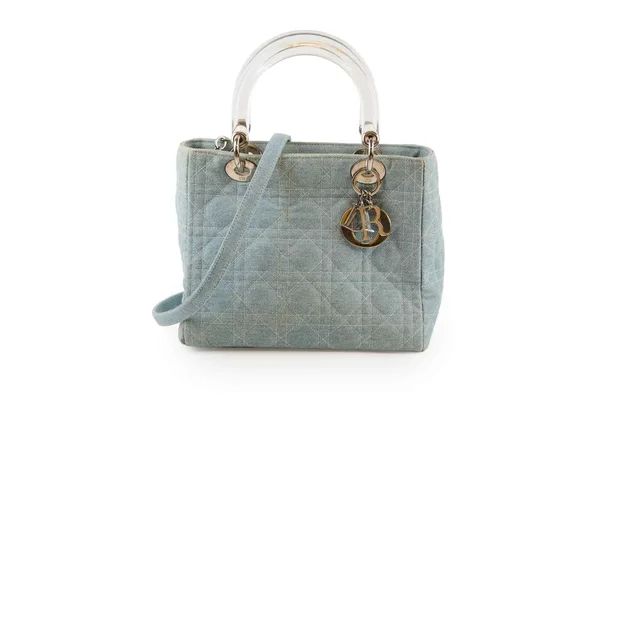 vintage Denim Cannage Lady Dior bag in Denim from The Purse Affair