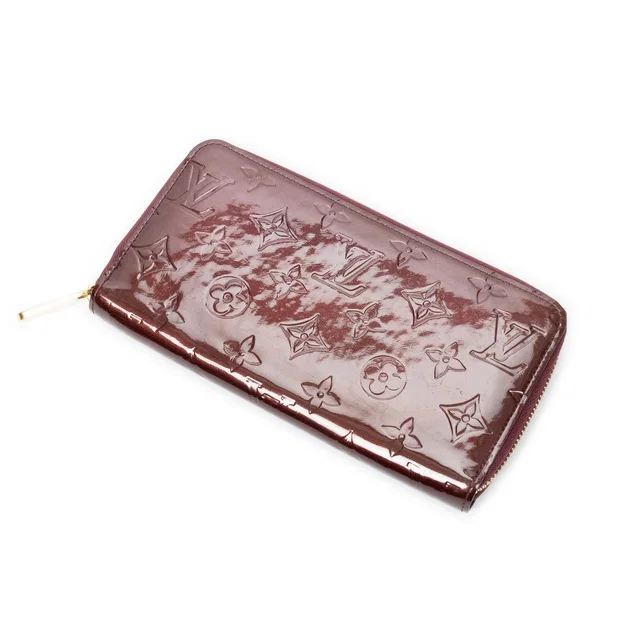 Louis Vuitton Zippy Wallet Rouge Fauviste Monogram Vernis in Red Leather from The Reluxe