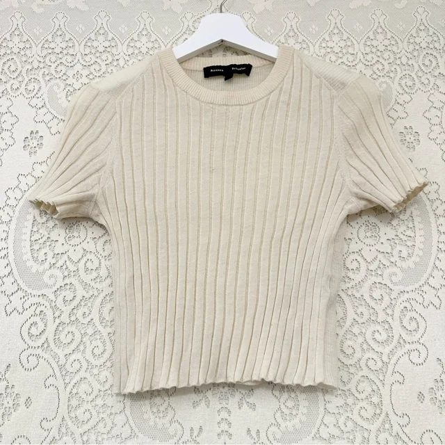 Proenza Schouler Ribbed Wool Crop Top in brown|neutral Wool from Poshmark