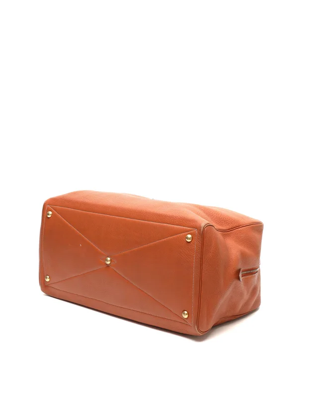 Hermès Victoria 50 Taurillon Clémence Weekend Bag in Clemence leather from A Retro Tale, photo 5 of 11