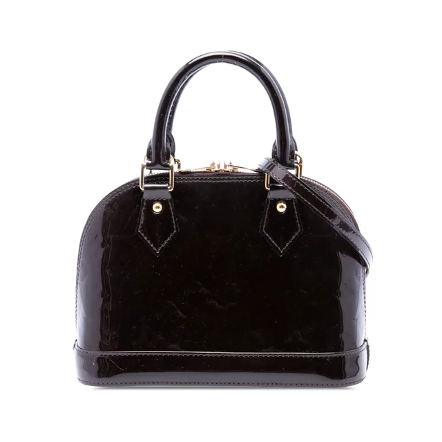 Purple Louis Vuitton Monogram Vernis Alma BB Satchel in Purple Leather from Designer Revival, photo 1 of 1