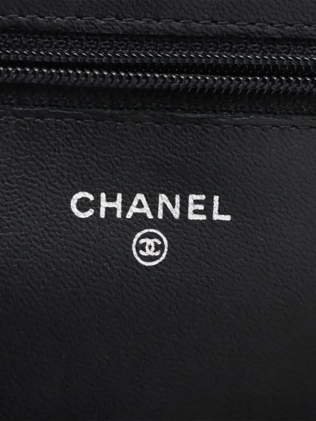 Chanel Black 2013 lambskin quilted Wallet on Chain in Black Lambskin from Sign of the Times, photo 12 of 16
