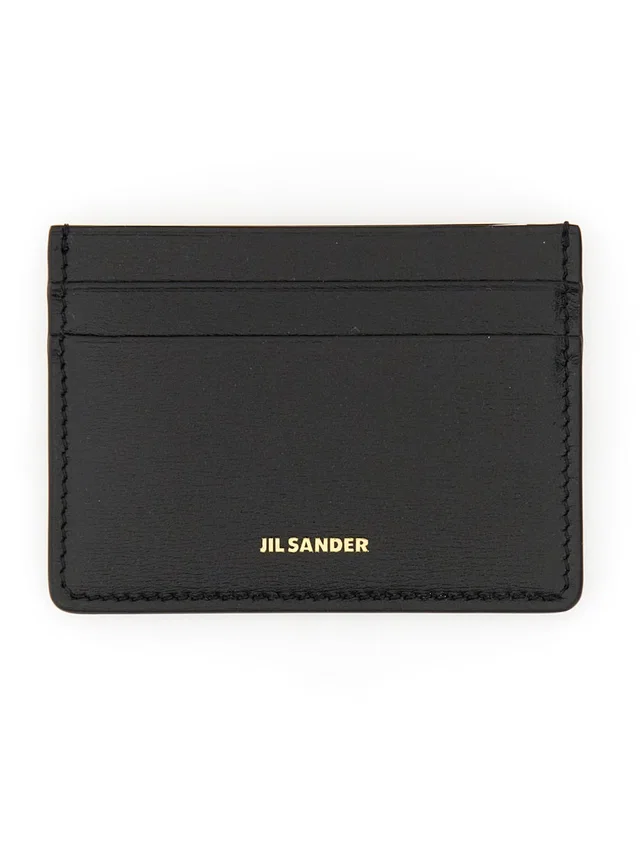 Jil Sander Leather Card Case — Black Wallets & Purses in Black Leather from HEWI