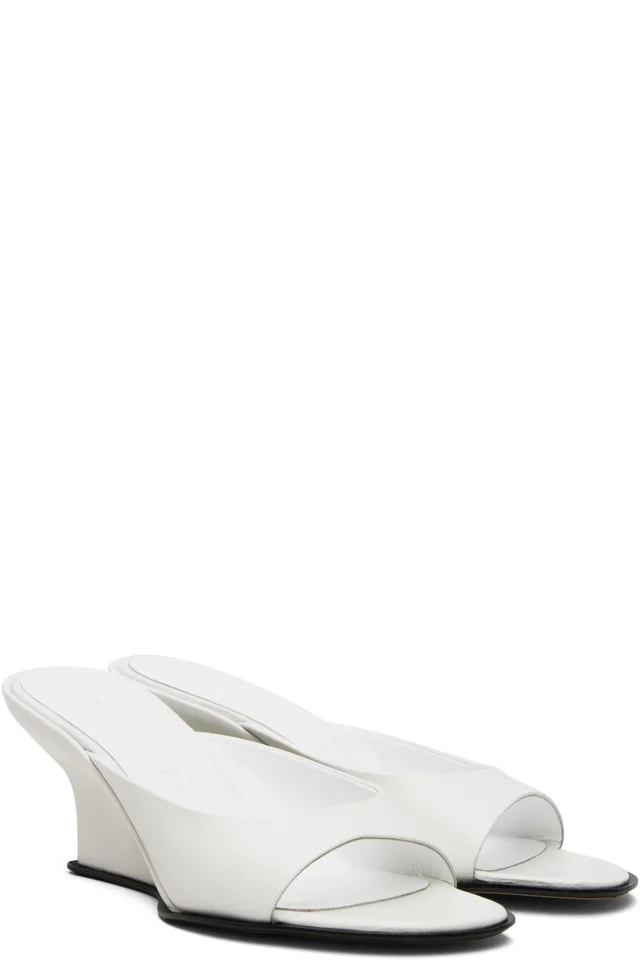 BY FAR White Caroo Heeled Sandals, photo 4 of 5 from SSENSE