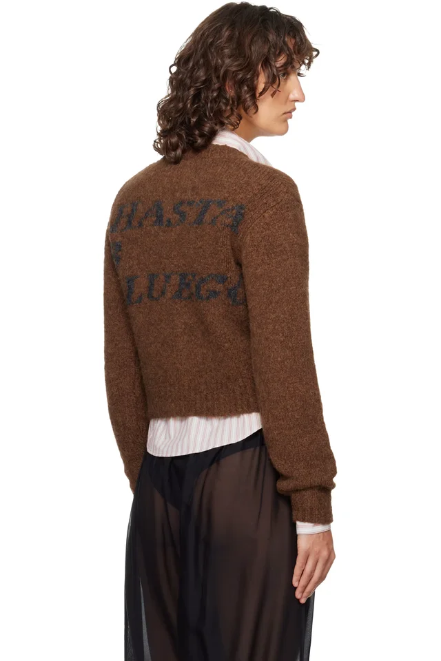 Paloma Wool Brown 'Hasta Luego' Zip Sweater, photo 3 of 4 from SSENSE