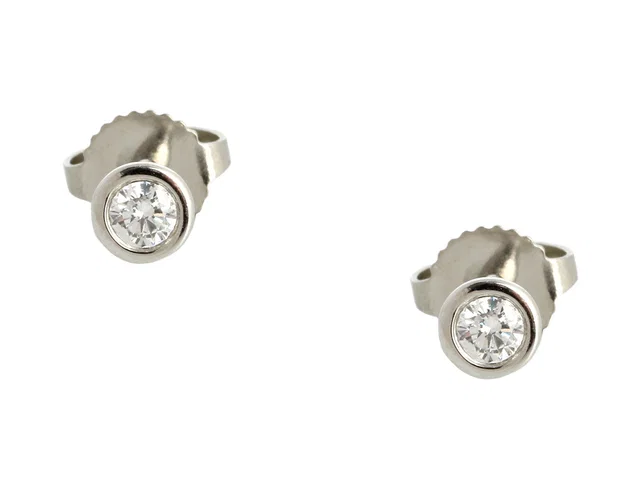 Tiffany & Co. Platinum Diamonds by the Yard Earrings from Ann's Fabulous Finds