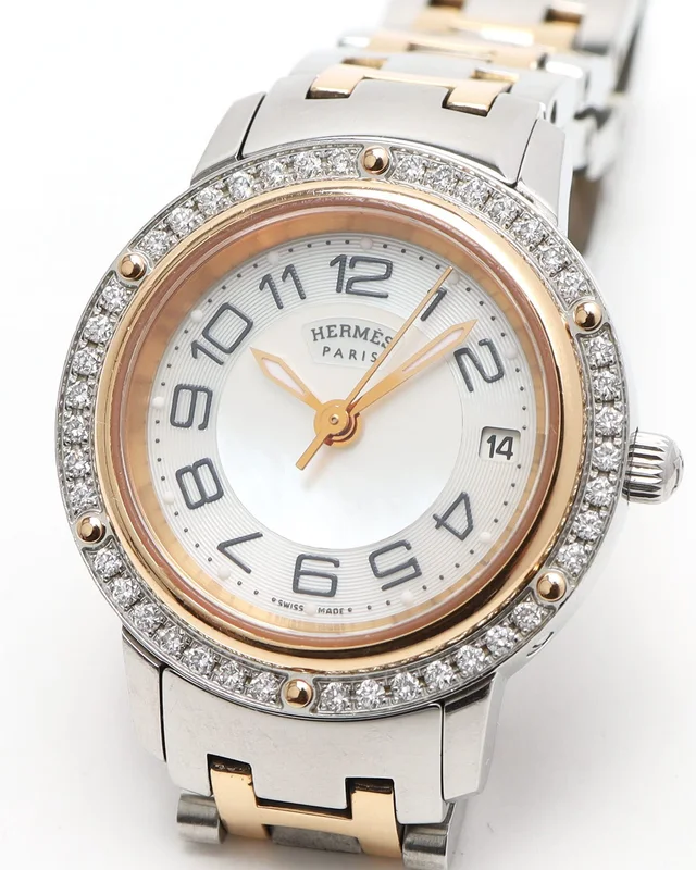 Hermès Clipper 24mm Ref CP1.222 Diamond Watch from A Retro Tale, photo 2 of 8