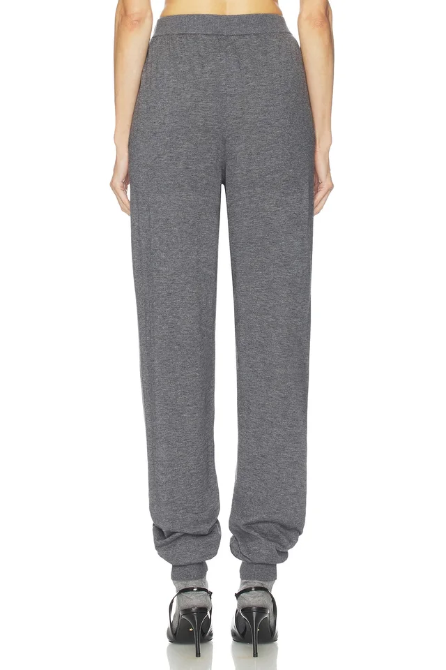 Helsa Kerstin Knit Jogger in Medium Heather Grey, photo 4 of 6 from REVOLVE (Canada)