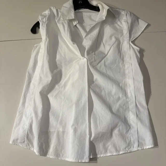 Jil Sander 19aw Cotton Poplin Blouse Shirt White Size 36, Women's (Size Xs) in multicolor from Grailed