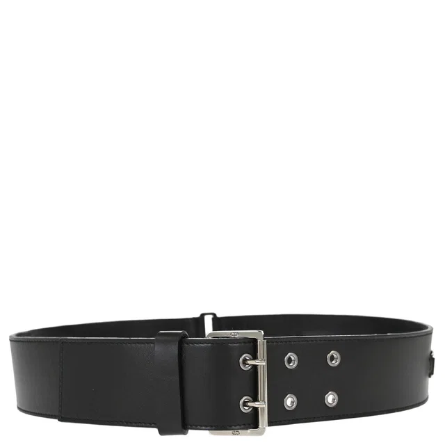 Dior Leather Belt Black #85 in Black Leather from AMORE Vintage Tokyo