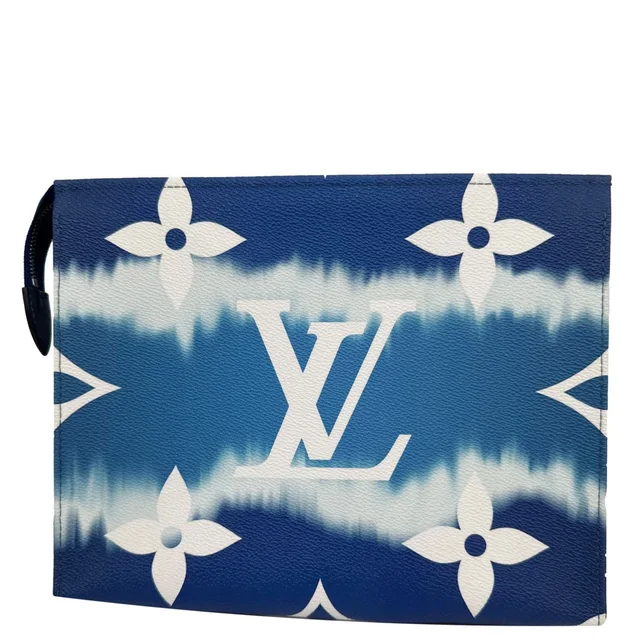 Louis Vuitton Toiletry 26 Giant Monogram Giant Escale Canvas Pouch Blue in Blue Canvas from Dallas Designer Handbags
