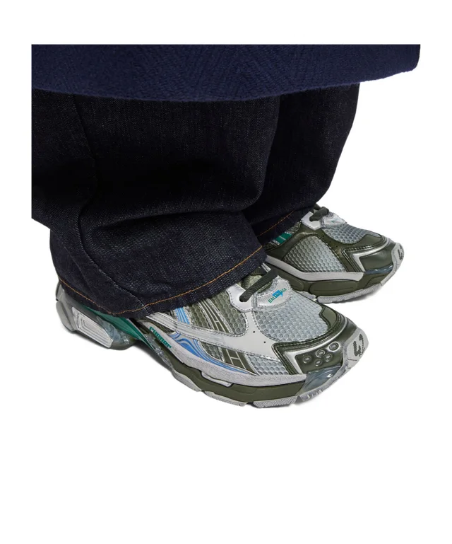 Balenciaga Men's Runner Gradient Sneaker in Grey/blue/green/yellow, photo 4 of 7 from SENSER