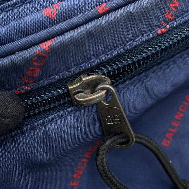 Balenciaga Explorer Belt Pack Crossbody Bag Navy/Red482389 Nylon in Navy Nylon from GALLERY RARE, photo 12 of 19