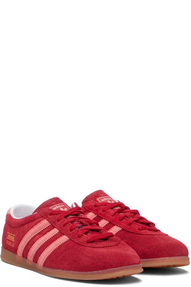 adidas Originals Red Gazelle Lo Pro Sneakers, photo 4 of 5 from SSENSE