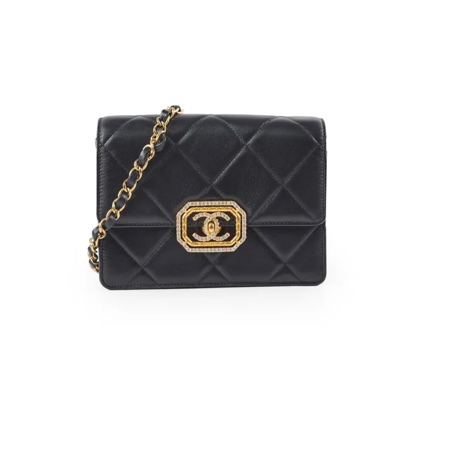 Chanel Seasonal Flap Black in Black Lambskin from The Purse Affair