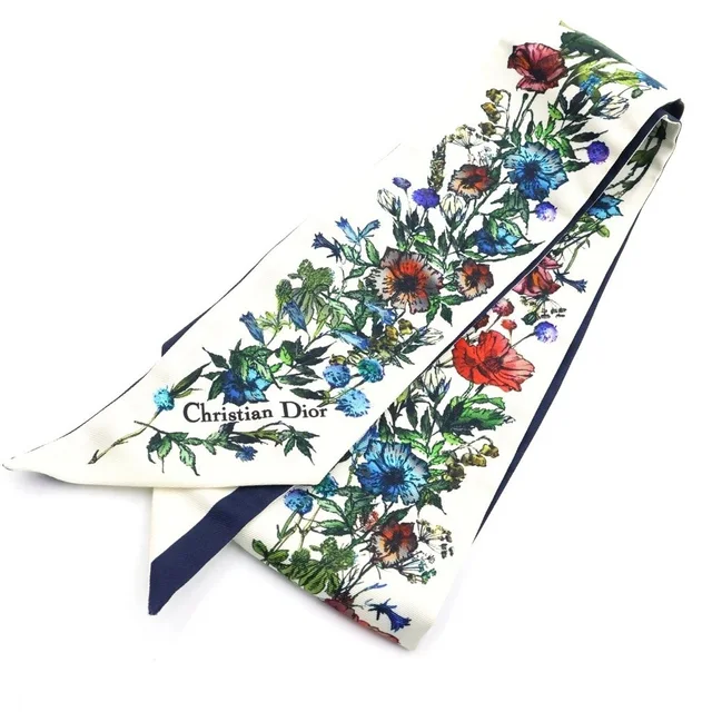 Dior D-millefiori Mitzah Scarf Flower Multicolor in Multicolor Silk from The Reluxe