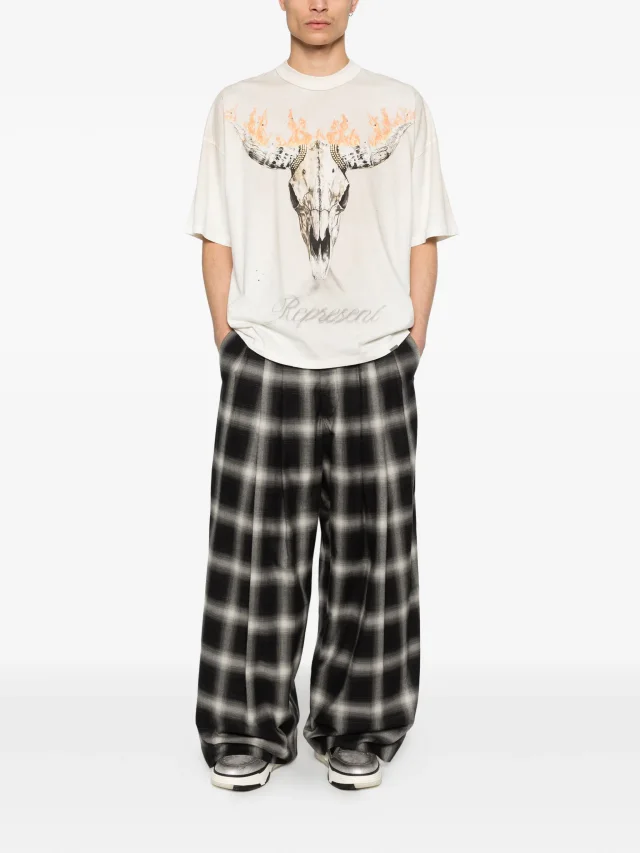 Represent skull-print T-shirt, photo 2 of 2 from FARFETCH
