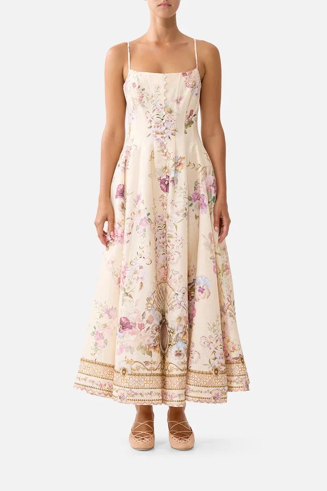 Camilla eBoutique CORSET DRESS WITH LONG FLARED SKIRT ADORNED IN ARANJUEZ from CAMILLA, photo 1 of 1