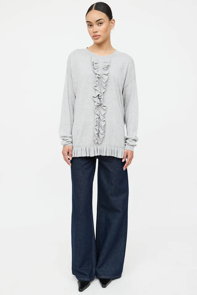 Zimmermann Knit Ruffle Sweater from VSP Consignment, photo 2 of 2