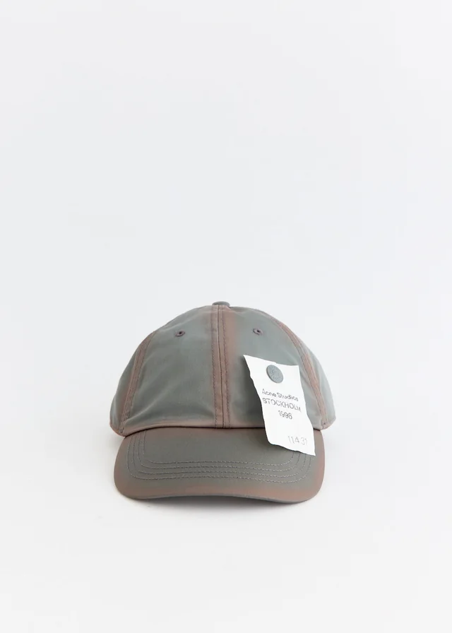 Acne Studios Cuddy Nylon Twill Cap in Grey from Incu, photo 1 of 1
