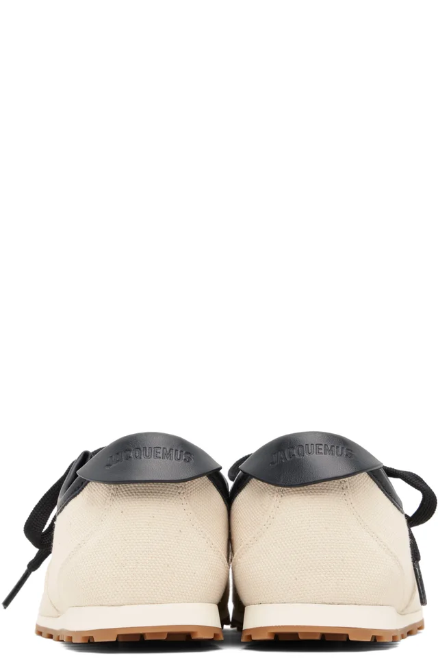 JACQUEMUS Beige 'The Tennis' Sneakers, photo 2 of 5 from SSENSE