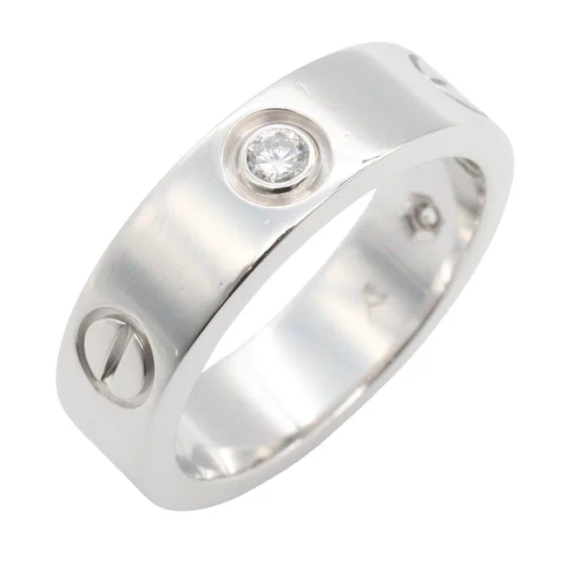 Cartier Love Au750 Diamond Ring Size 53 from LuxUness