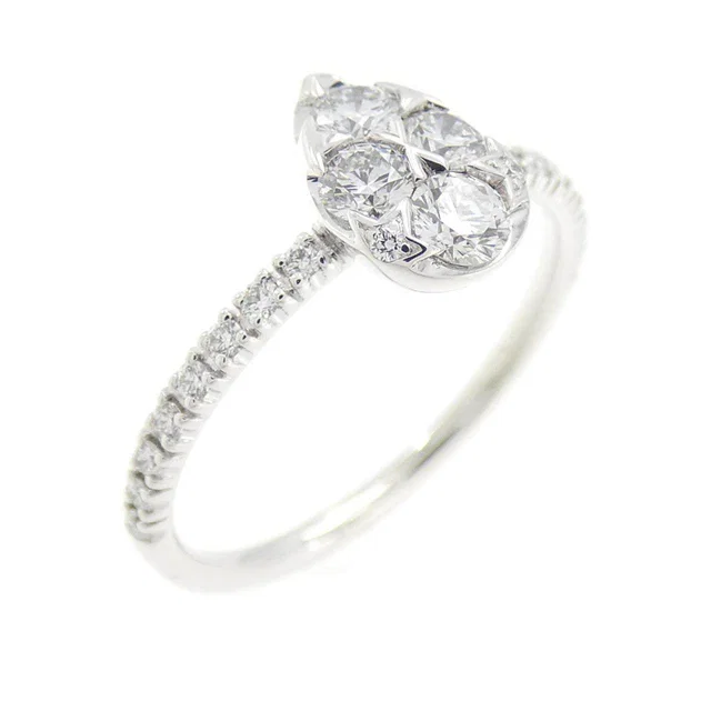 Cartier Etincelle 750 White Gold Diamond Ring Size 9 in White from LuxUness
