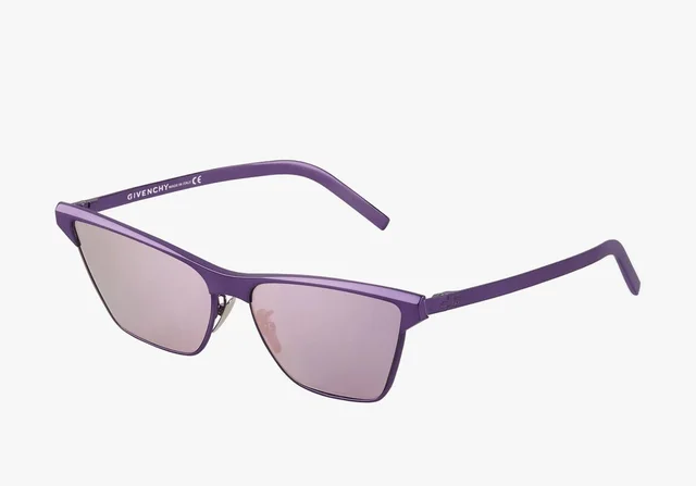 Givenchy Prism Purple Metallic Metal Frame Cat Eye Sunglasses Retro 40013u 72c in purple from Poshmark