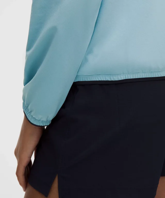 lululemon UV-Protective Lightweight Half Zip in Seafoam/True Navy, photo 6 of 6 from lululemon