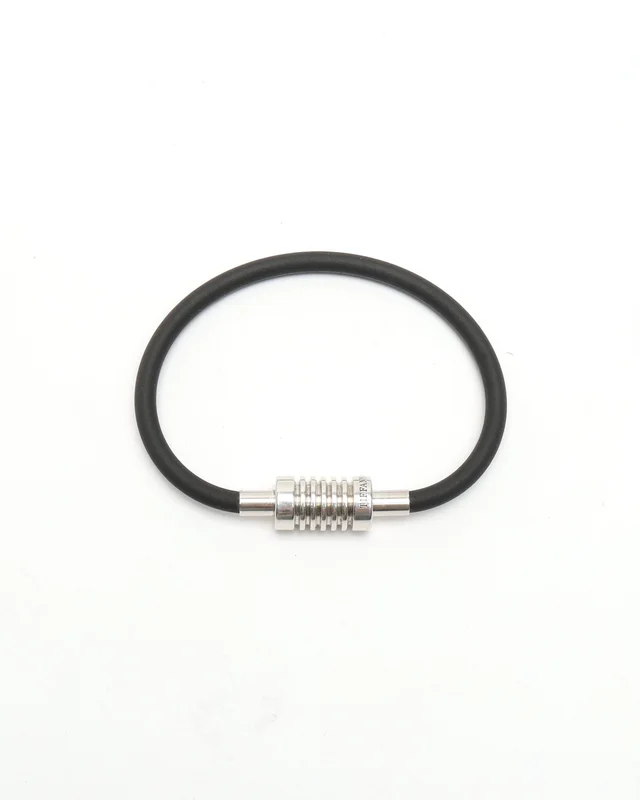 Tiffany & Co. Silver and Rubber Bracelet in Silver from A Retro Tale
