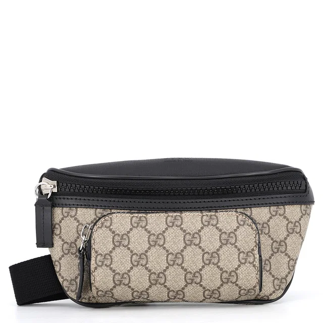 Gucci GG Supreme Waist Bag Beige/Black779877 GG SupremeCanvas Leather in Beige Leather from GALLERY RARE