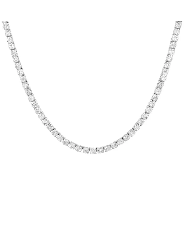Diana M Lab Grown Diamonds Diana M. Fine Jewelry 14K 15.00 ct. tw. Lab Grown Diamond Tennis Necklace, image 1 of 1 from Gilt